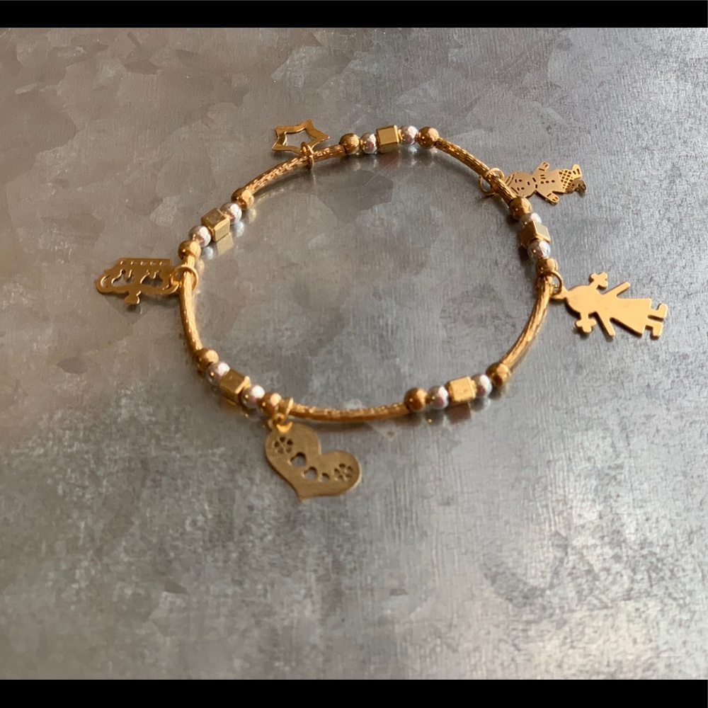 Handmade Gold Plated Bracelet Bead Charm Bracelet